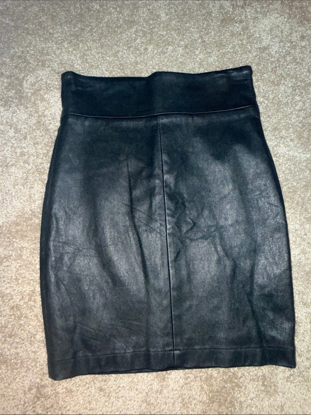 ROBERT RODRIGUEZ BLACK LEATHER PENCIL SKIRT - SIZE 4
